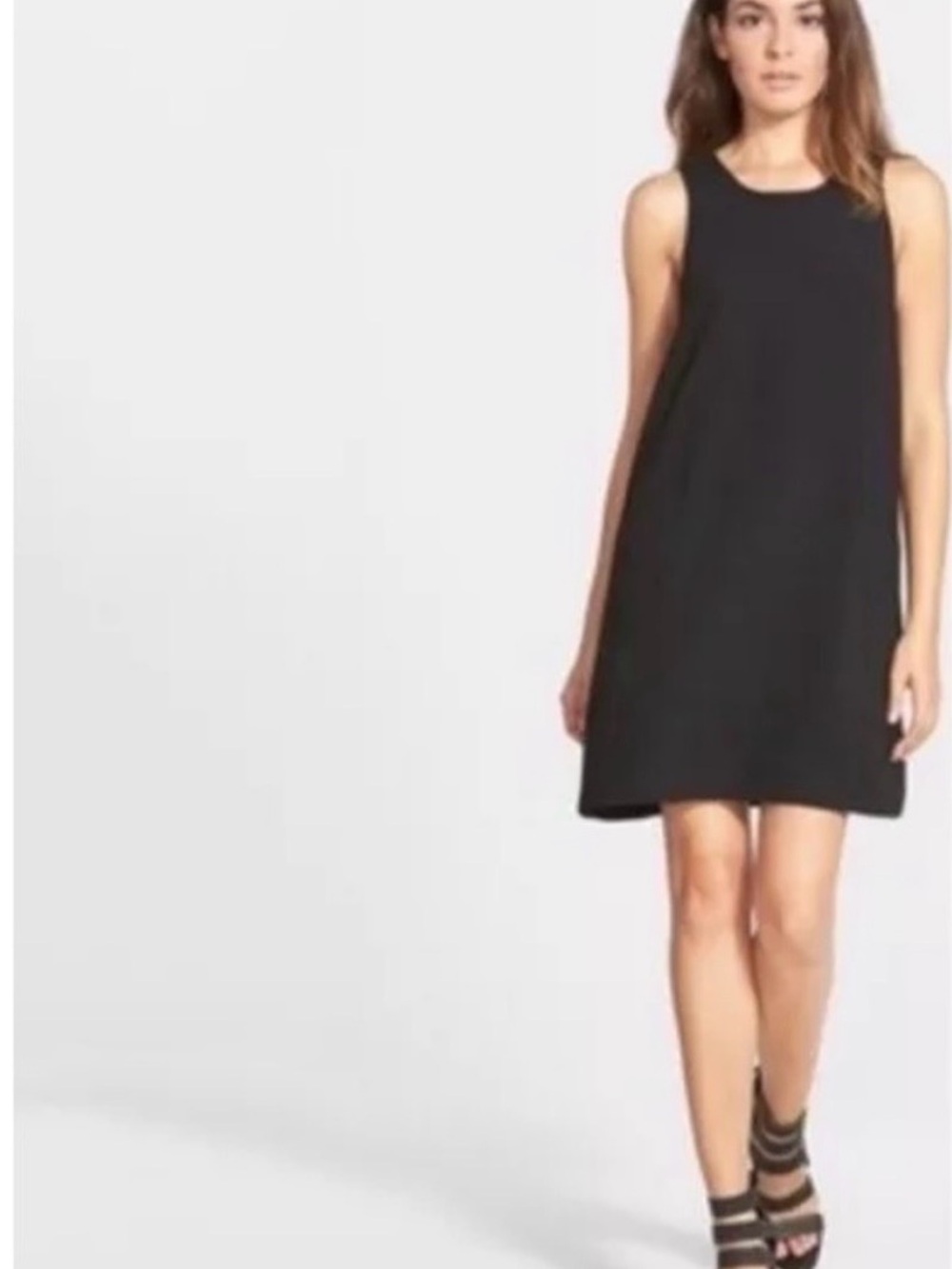Leith Racerback Shift Dress in Black, XS
